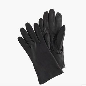 J. Crew Cashmere-Lined Leather Tech Gloves